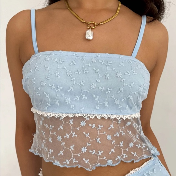 Grey Bandit Seasons Of Love Top Light Blue Size Small NWT - Picture 2 of 8